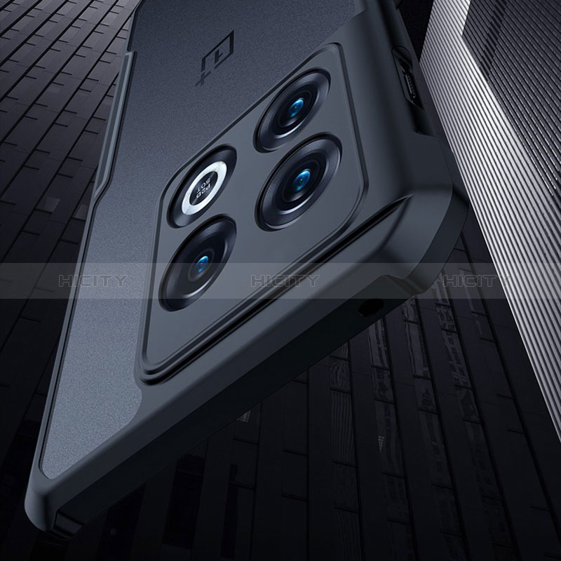 Funda Silicona Ultrafina Transparente T04 para OnePlus 10 Pro 5G Negro