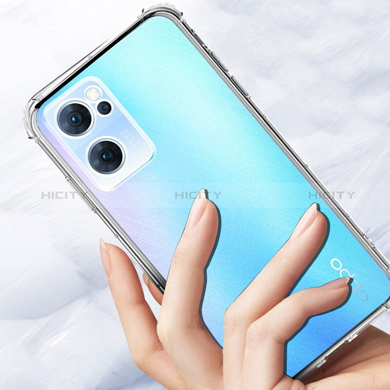 Funda Silicona Ultrafina Transparente T04 para Oppo Find X5 Lite 5G Claro