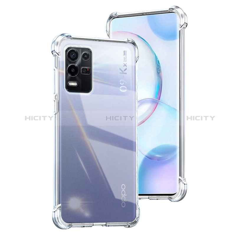 Funda Silicona Ultrafina Transparente T04 para Oppo K9X 5G Claro