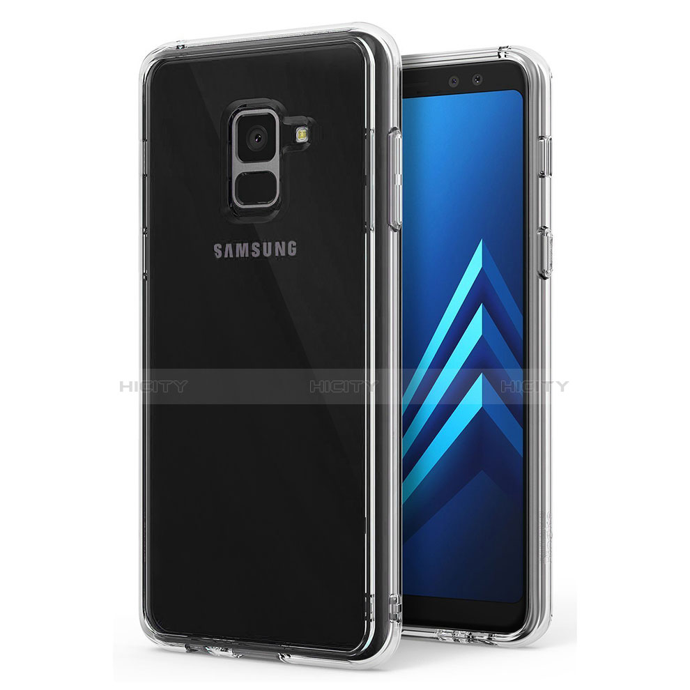 Funda Silicona Ultrafina Transparente T04 para Samsung Galaxy A8+ A8 Plus (2018) Duos A730F Claro