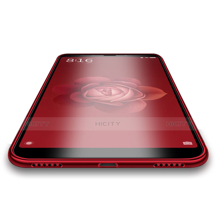 Funda Silicona Ultrafina Transparente T04 para Xiaomi Mi A2 Rojo