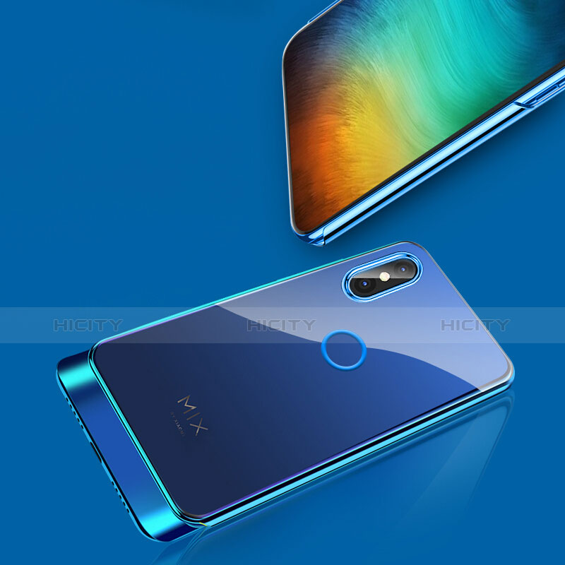 Funda Silicona Ultrafina Transparente T04 para Xiaomi Mi Mix 3 Azul