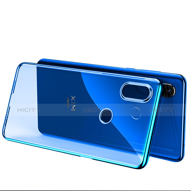 Funda Silicona Ultrafina Transparente T04 para Xiaomi Mi Mix 3 Azul