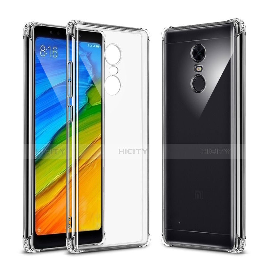 Funda Silicona Ultrafina Transparente T04 para Xiaomi Redmi Note 5 Indian Version Claro