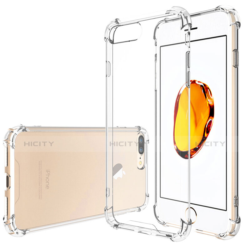 Funda Silicona Ultrafina Transparente T05 para Apple iPhone 8 Plus Claro