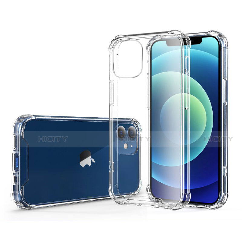 Funda Silicona Ultrafina Transparente T06 para Apple iPhone 12 Claro