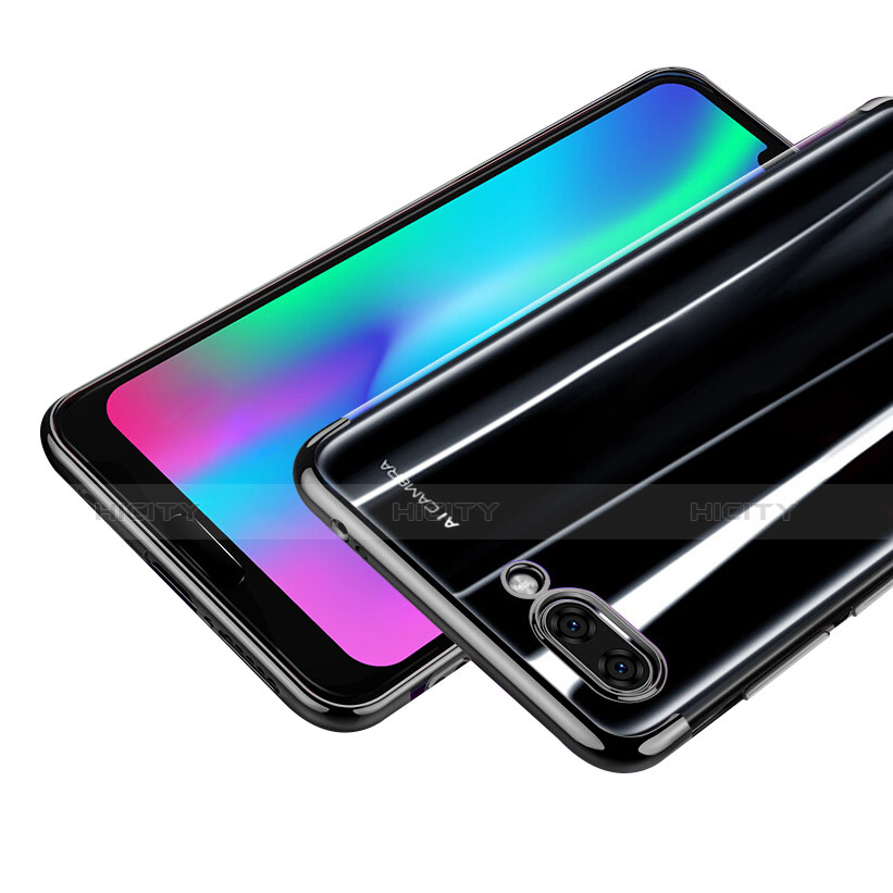 Funda Silicona Ultrafina Transparente T06 para Huawei Honor 10 Negro