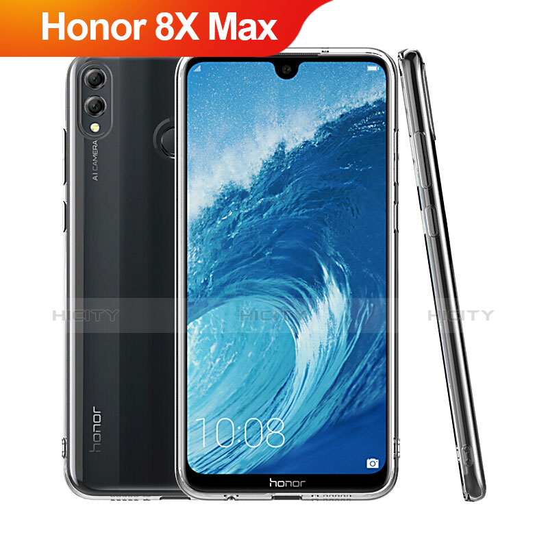 Funda Silicona Ultrafina Transparente T06 para Huawei Honor 8X Max Claro