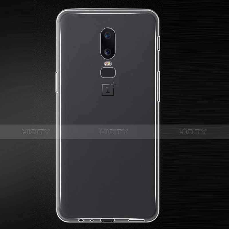 Funda Silicona Ultrafina Transparente T06 para OnePlus 6 Claro