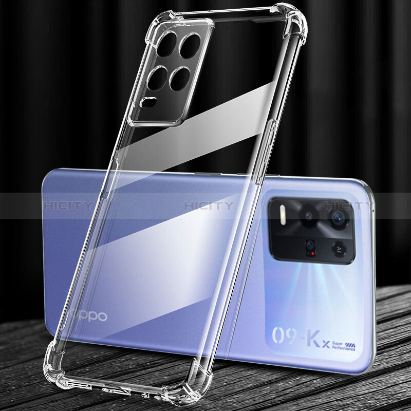 Funda Silicona Ultrafina Transparente T06 para Oppo K9X 5G Claro