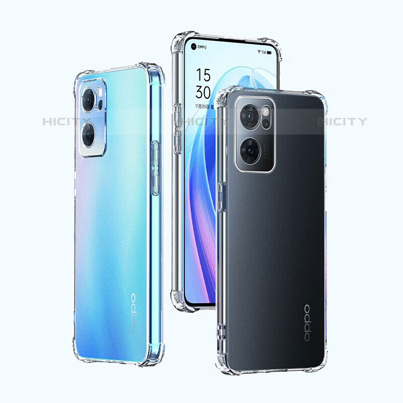 Funda Silicona Ultrafina Transparente T06 para Oppo Reno7 5G Claro