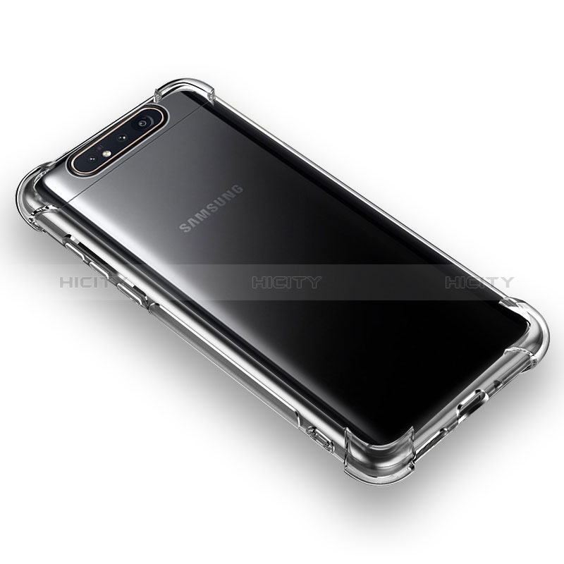 Funda Silicona Ultrafina Transparente T06 para Samsung Galaxy A80 Claro