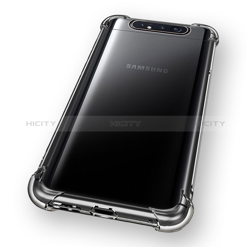 Funda Silicona Ultrafina Transparente T06 para Samsung Galaxy A80 Claro