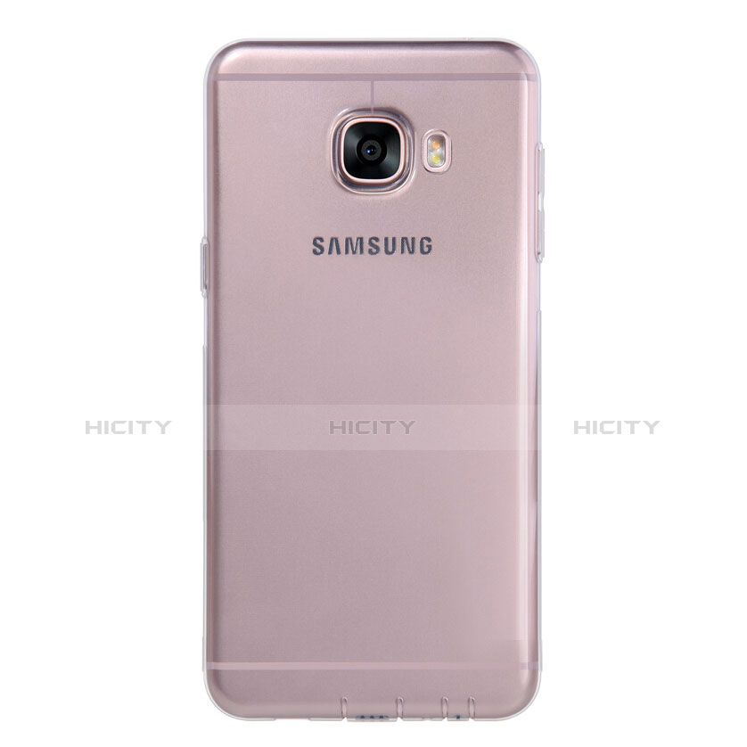 Funda Silicona Ultrafina Transparente T06 para Samsung Galaxy C5 SM-C5000 Gris