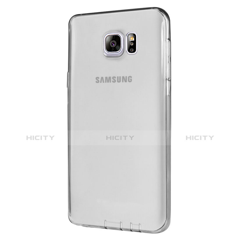 Funda Silicona Ultrafina Transparente T06 para Samsung Galaxy Note 5 N9200 N920 N920F Gris