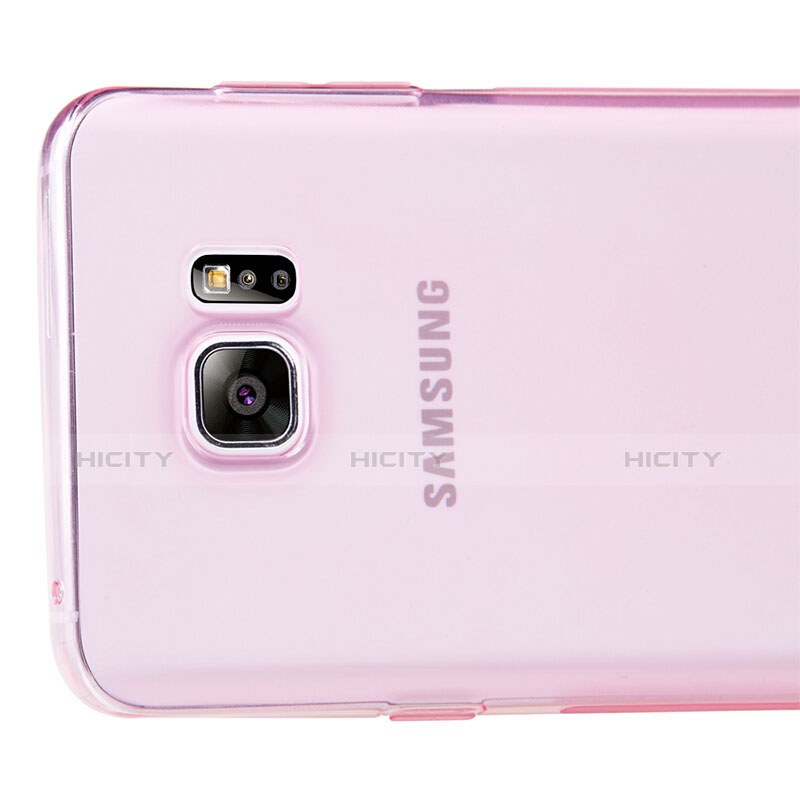 Funda Silicona Ultrafina Transparente T06 para Samsung Galaxy Note 5 N9200 N920 N920F Rosa