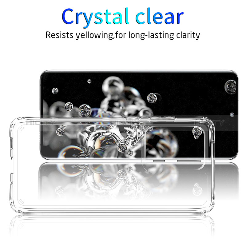 Funda Silicona Ultrafina Transparente T06 para Samsung Galaxy S20 Ultra 5G Claro