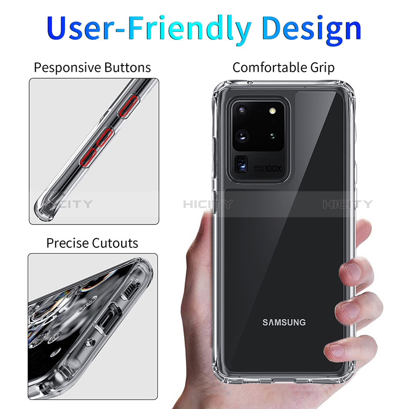 Funda Silicona Ultrafina Transparente T06 para Samsung Galaxy S20 Ultra Claro