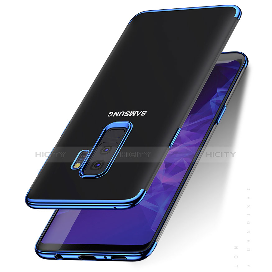 Funda Silicona Ultrafina Transparente T06 para Samsung Galaxy S9 Plus Azul