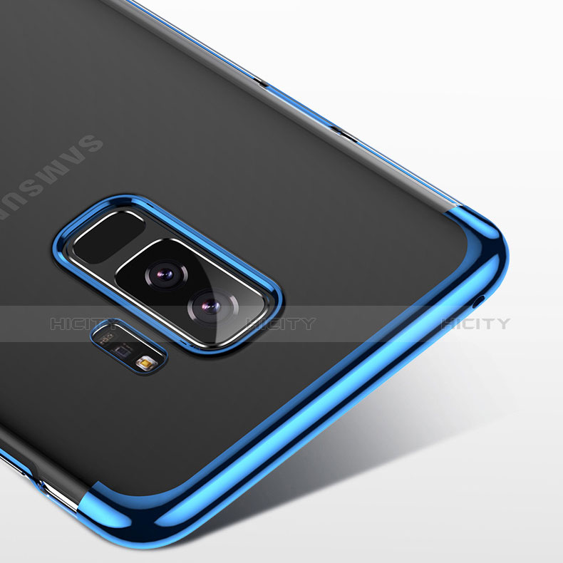 Funda Silicona Ultrafina Transparente T06 para Samsung Galaxy S9 Plus Azul