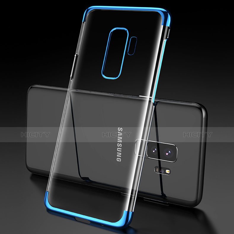 Funda Silicona Ultrafina Transparente T06 para Samsung Galaxy S9 Plus Azul