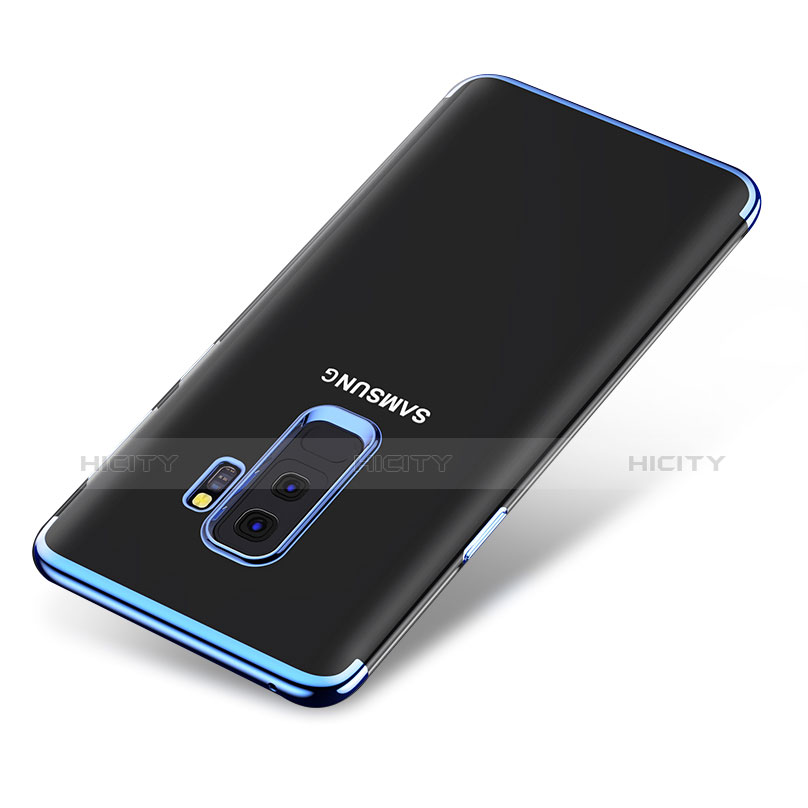 Funda Silicona Ultrafina Transparente T06 para Samsung Galaxy S9 Plus Azul