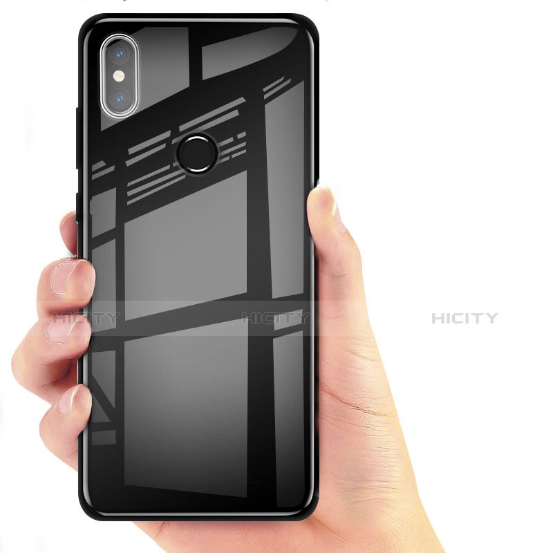 Funda Silicona Ultrafina Transparente T06 para Xiaomi Mi 8 Negro