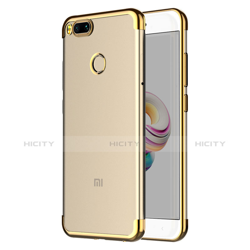 Funda Silicona Ultrafina Transparente T06 para Xiaomi Mi A1 Oro