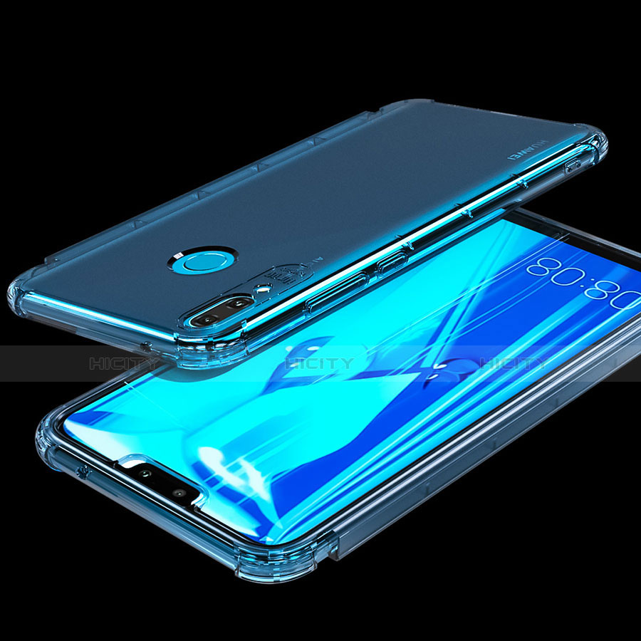 Funda Silicona Ultrafina Transparente T07 para Huawei Enjoy 9 Plus Azul Cielo