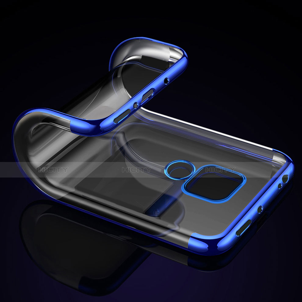 Funda Silicona Ultrafina Transparente T07 para Huawei Mate 20 X 5G Azul