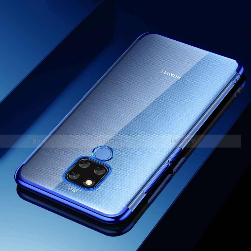 Funda Silicona Ultrafina Transparente T07 para Huawei Mate 20 X 5G Azul