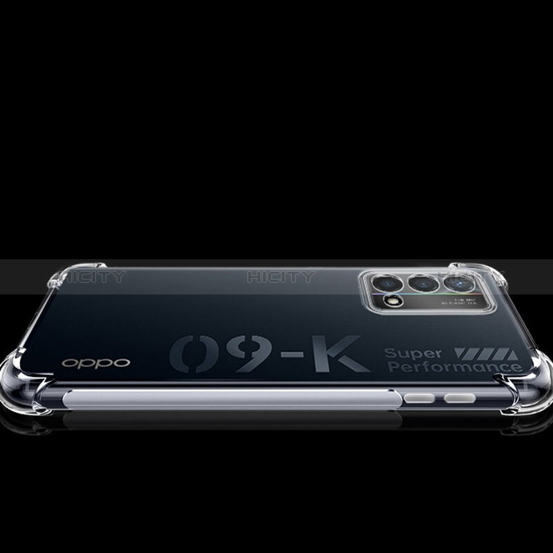 Funda Silicona Ultrafina Transparente T07 para Oppo K9 5G Claro