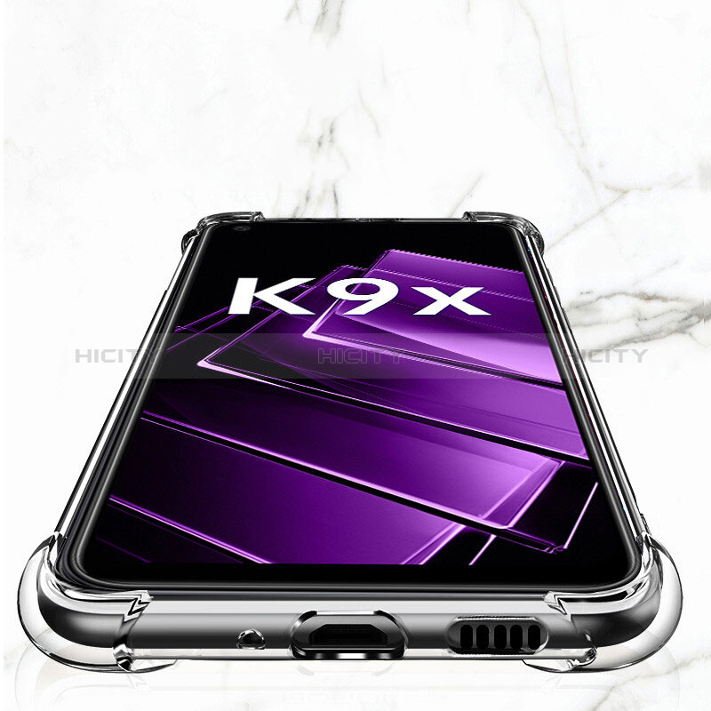 Funda Silicona Ultrafina Transparente T07 para Oppo K9X 5G Claro