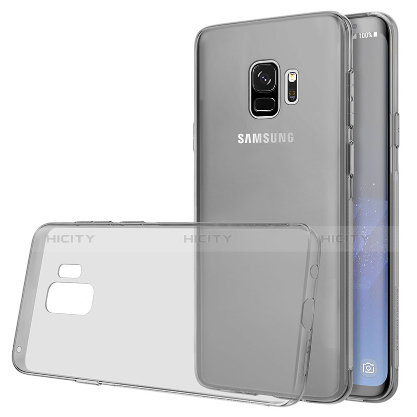 Funda Silicona Ultrafina Transparente T07 para Samsung Galaxy S9 Gris