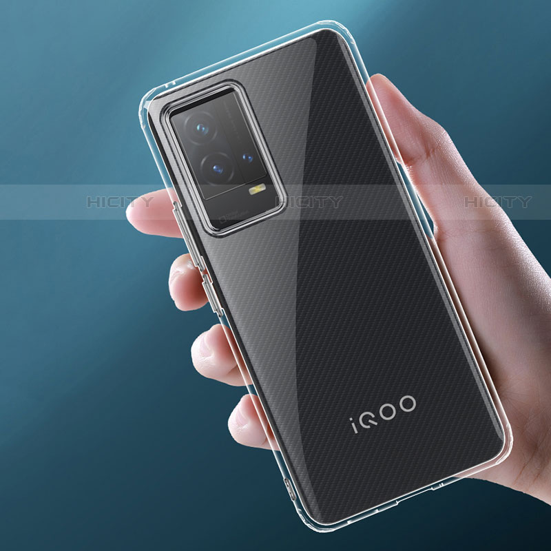 Funda Silicona Ultrafina Transparente T07 para Vivo iQOO 8 5G Claro