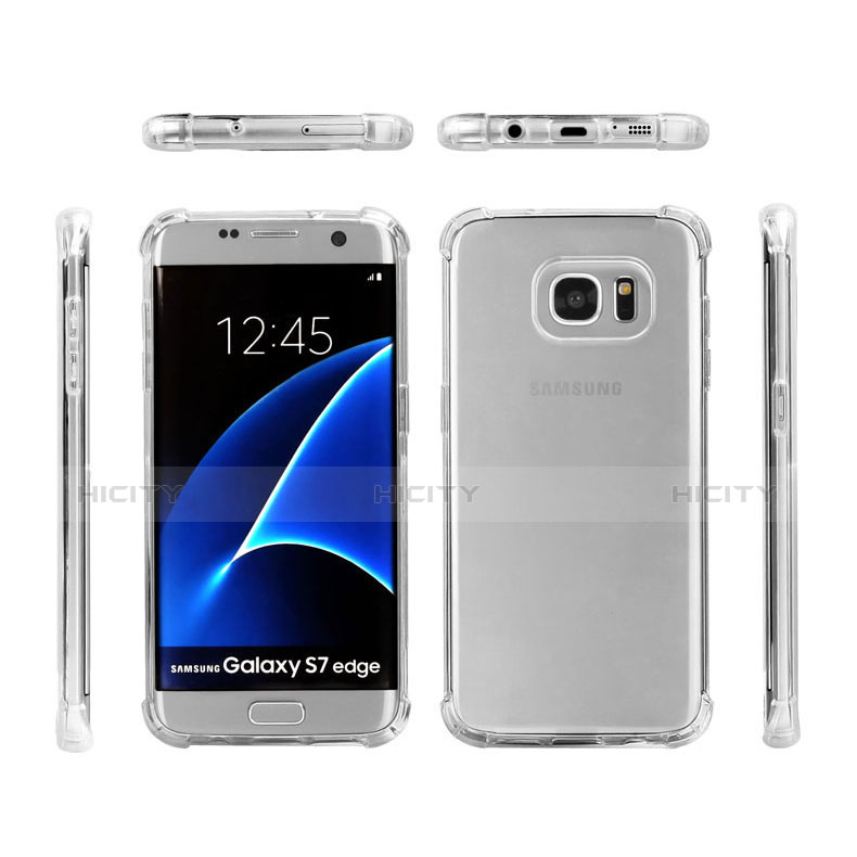 Funda Silicona Ultrafina Transparente T08 para Samsung Galaxy S7 Edge G935F Claro
