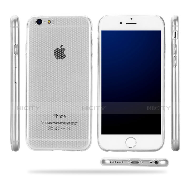 Funda Silicona Ultrafina Transparente T09 para Apple iPhone 6 Claro