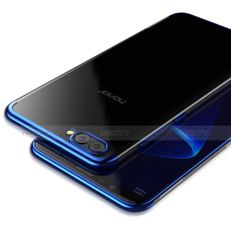 Funda Silicona Ultrafina Transparente T09 para Huawei Honor View 10 Azul