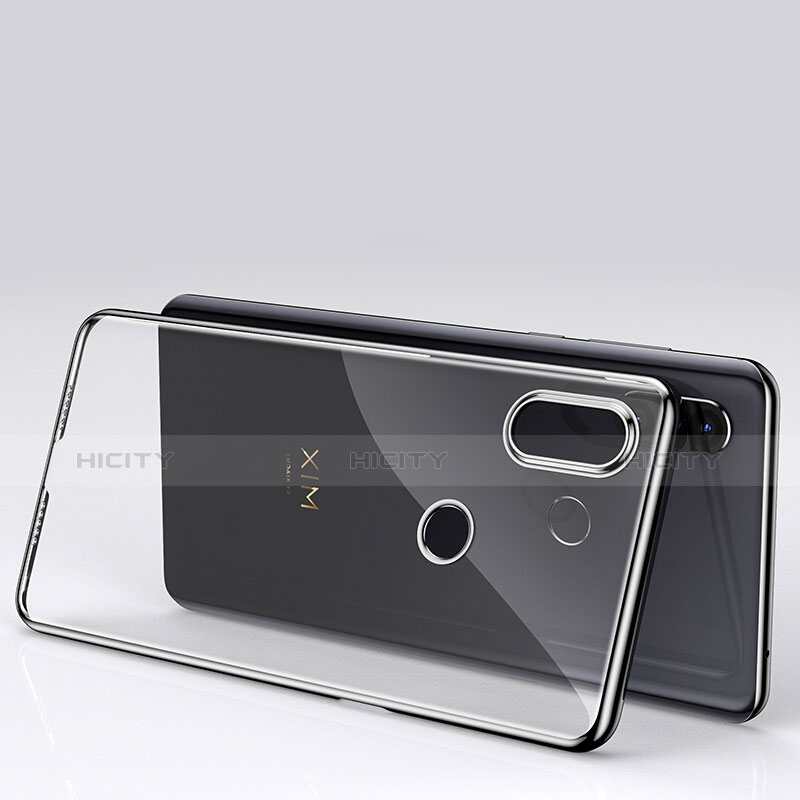 Funda Silicona Ultrafina Transparente T09 para Xiaomi Mi Mix 3 Negro