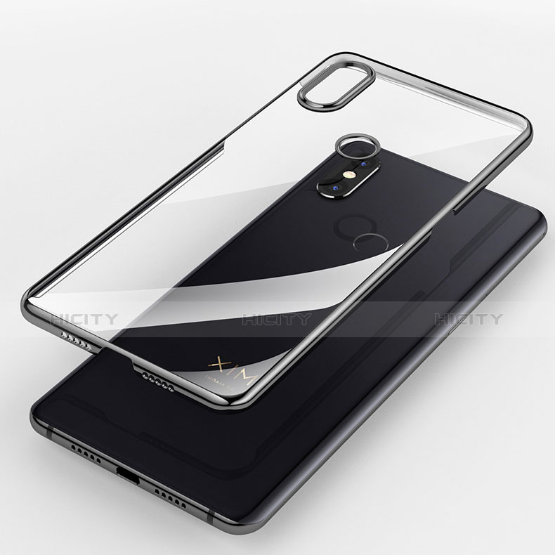 Funda Silicona Ultrafina Transparente T09 para Xiaomi Mi Mix 3 Negro