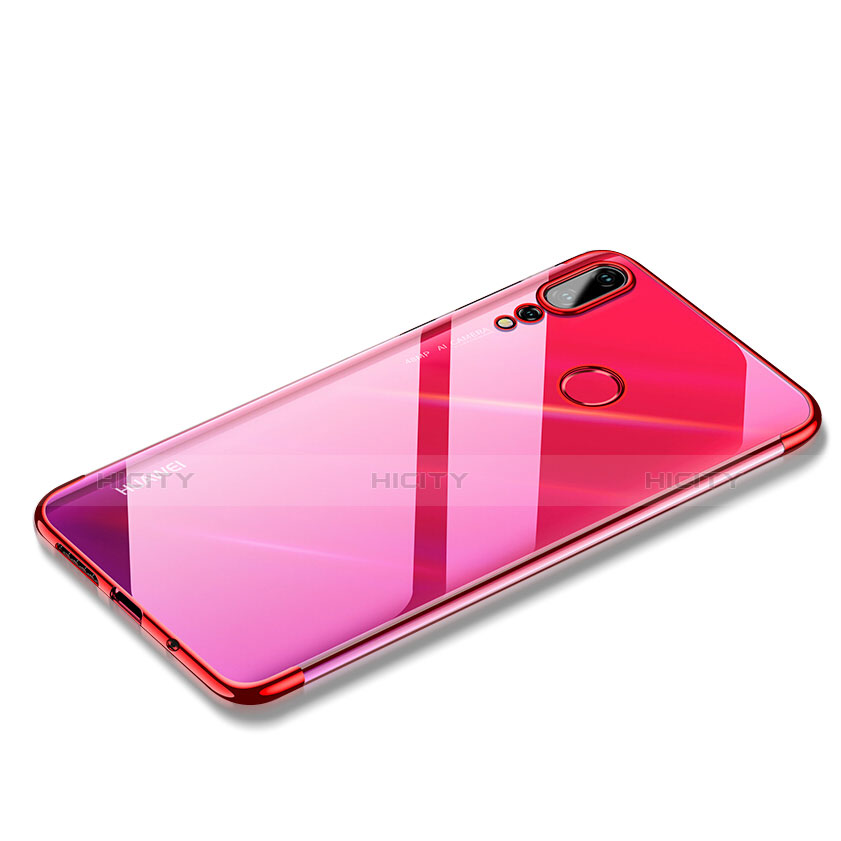 Funda Silicona Ultrafina Transparente T10 para Huawei Nova 4 Rojo