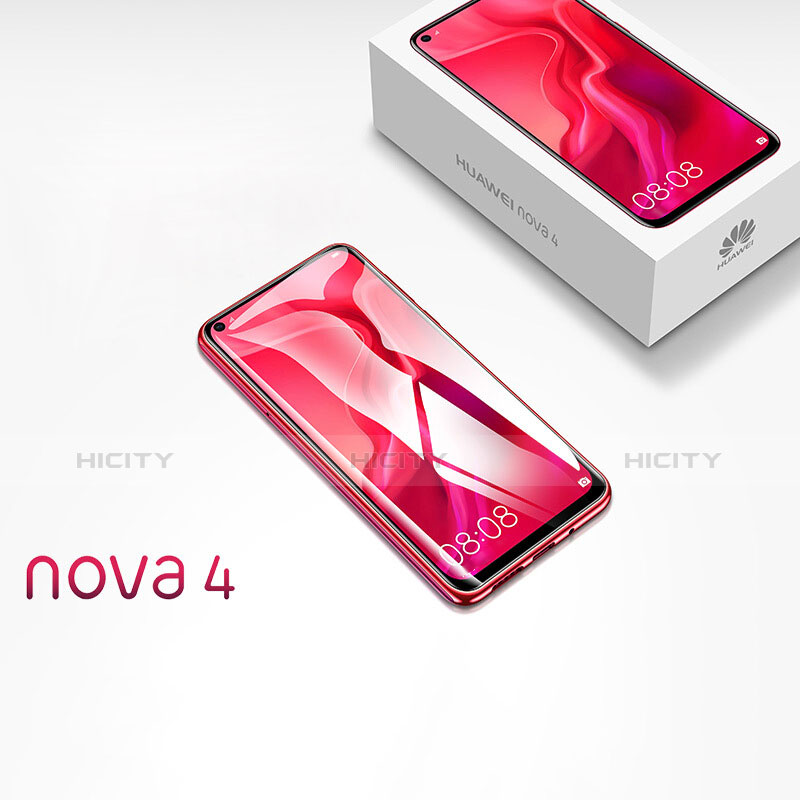 Funda Silicona Ultrafina Transparente T10 para Huawei Nova 4 Rojo