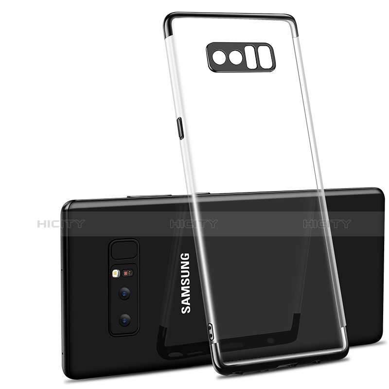 Funda Silicona Ultrafina Transparente T10 para Samsung Galaxy Note 8 Negro