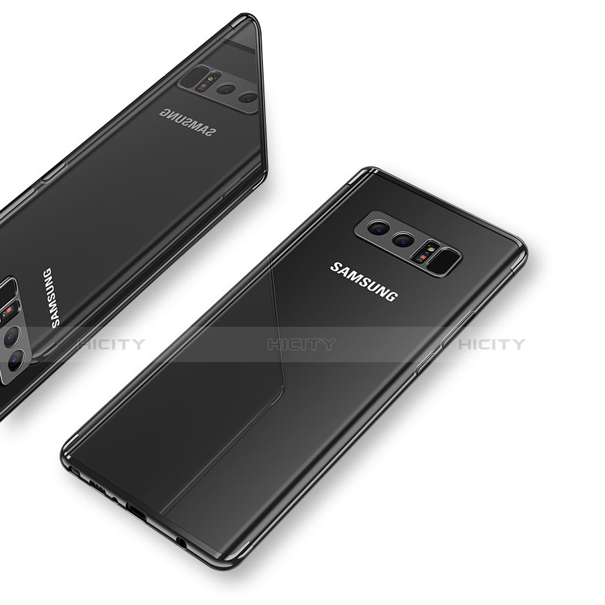Funda Silicona Ultrafina Transparente T10 para Samsung Galaxy Note 8 Negro