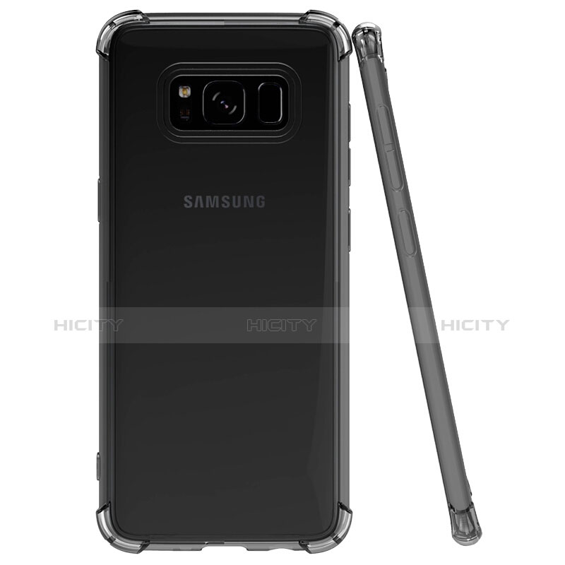 Funda Silicona Ultrafina Transparente T10 para Samsung Galaxy S8 Gris