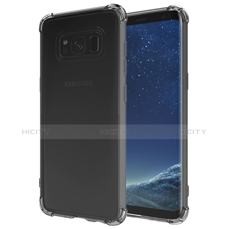 Funda Silicona Ultrafina Transparente T10 para Samsung Galaxy S8 Gris