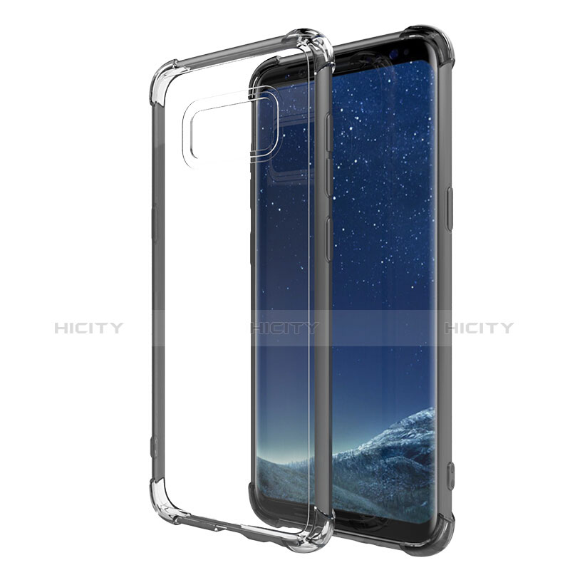 Funda Silicona Ultrafina Transparente T10 para Samsung Galaxy S8 Gris