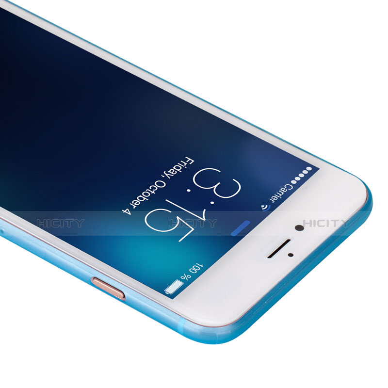 Funda Silicona Ultrafina Transparente T11 para Apple iPhone 8 Plus Azul