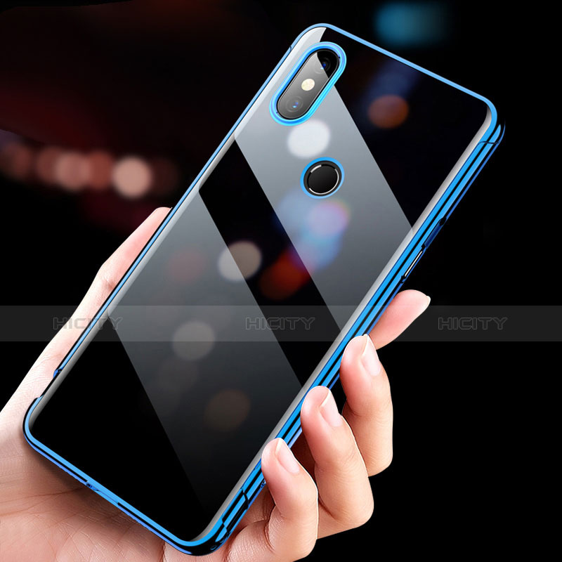 Funda Silicona Ultrafina Transparente T11 para Xiaomi Mi Mix 3 Azul