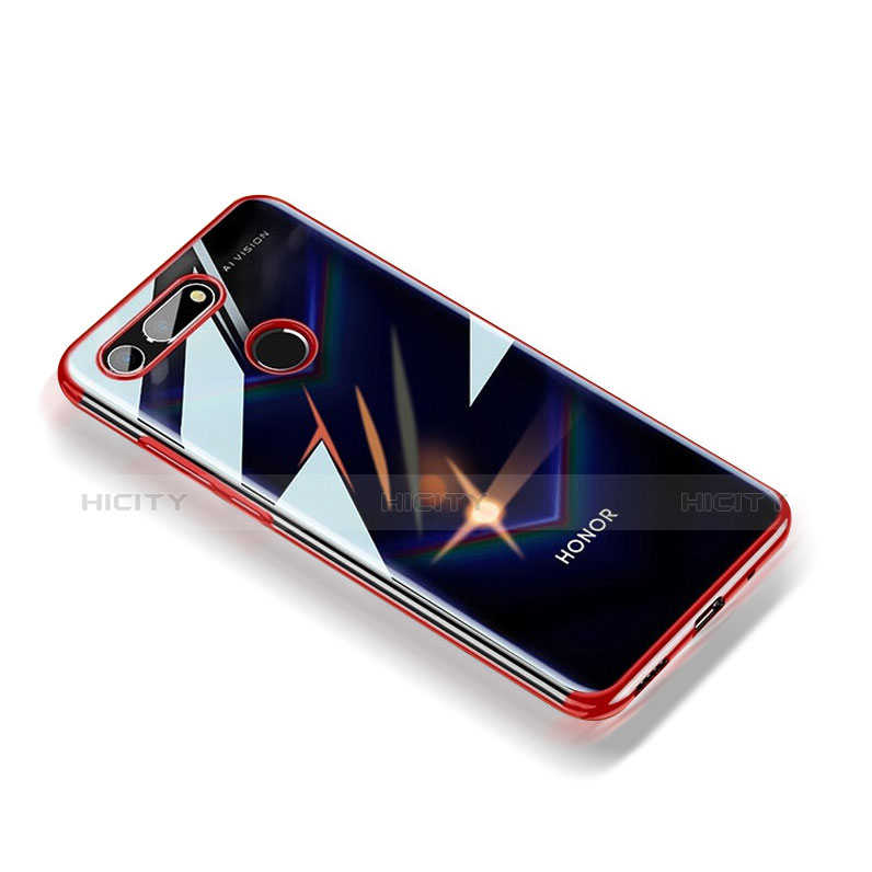 Funda Silicona Ultrafina Transparente T12 para Huawei Honor View 20 Rojo